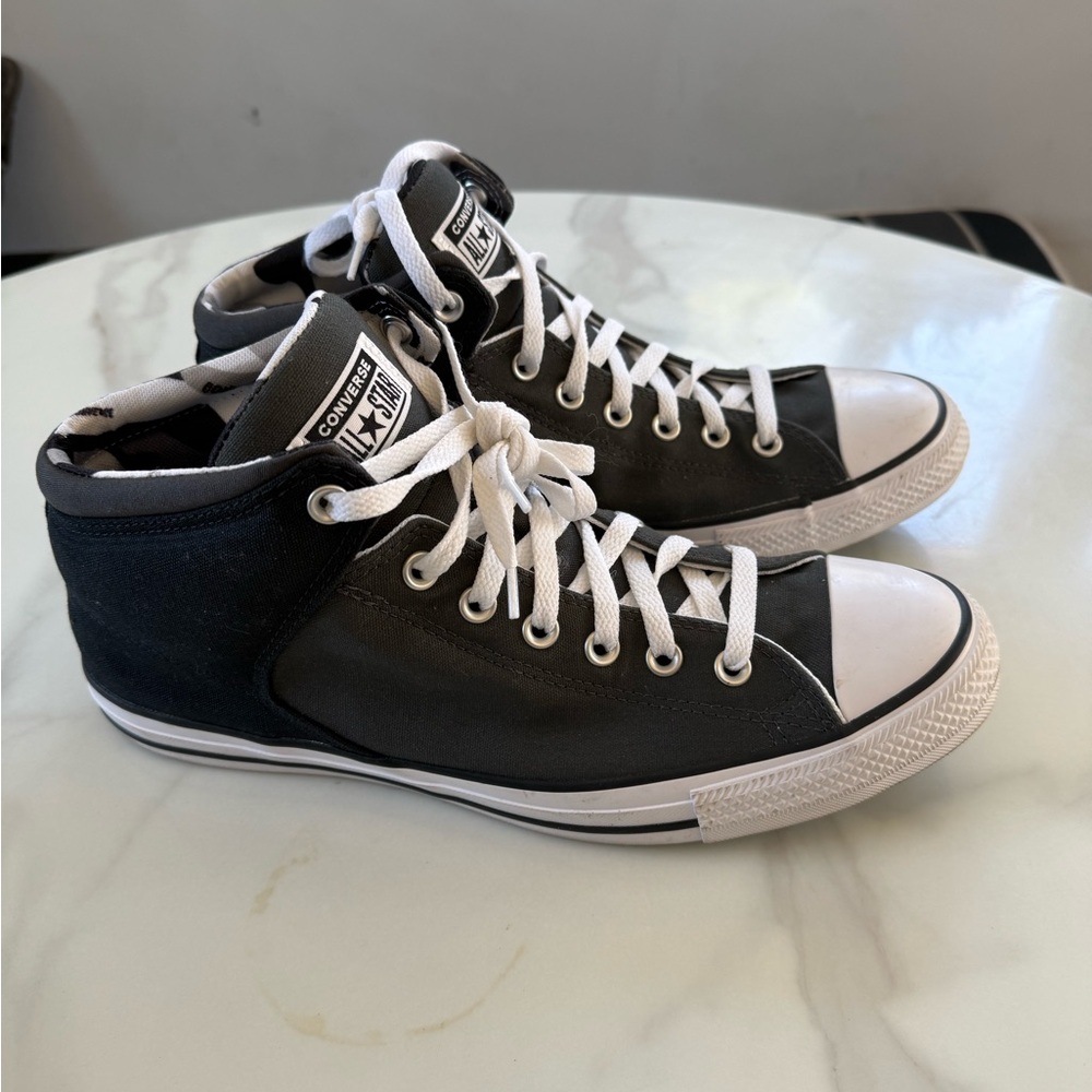 Converse Black and White High-Top Sneakers